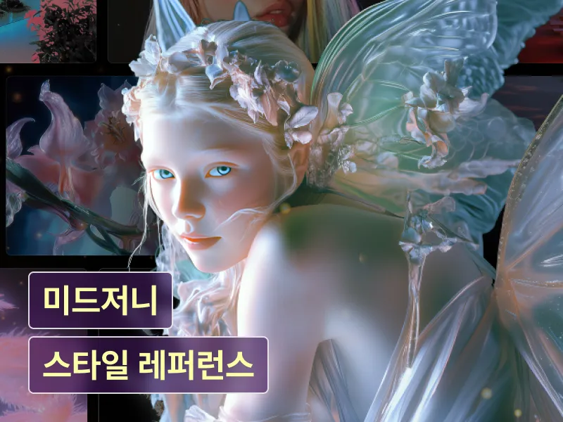 미드저니 스타일 레퍼런스 코드로 만드는 감도높은 AI 아트웍 1000종+