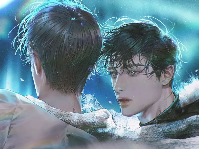 배곡파 작가의 웹소설 남자 캐릭터 일러스트