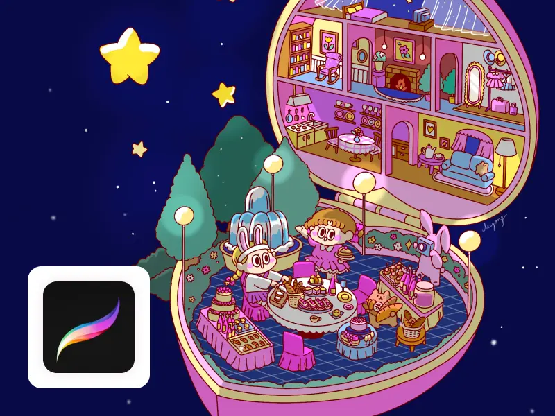 CLASS : 아기자기 방 그리기로 시작하는  실전 프로크리에이트